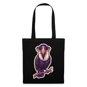 Toucan fou avec des lunettes de soleil - Sac en tissu - noir - Devant