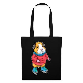 Meerschweinchen Eislaufen Schlittschuhe - Tote Bag - black - Front