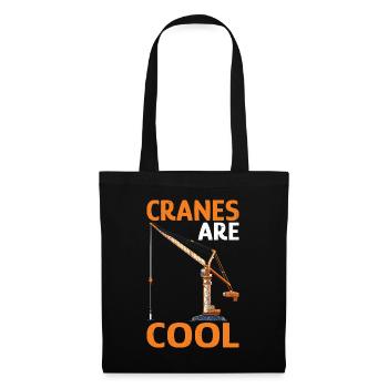 Cranes Are Cool - Stoffbeutel - Schwarz - Vorne