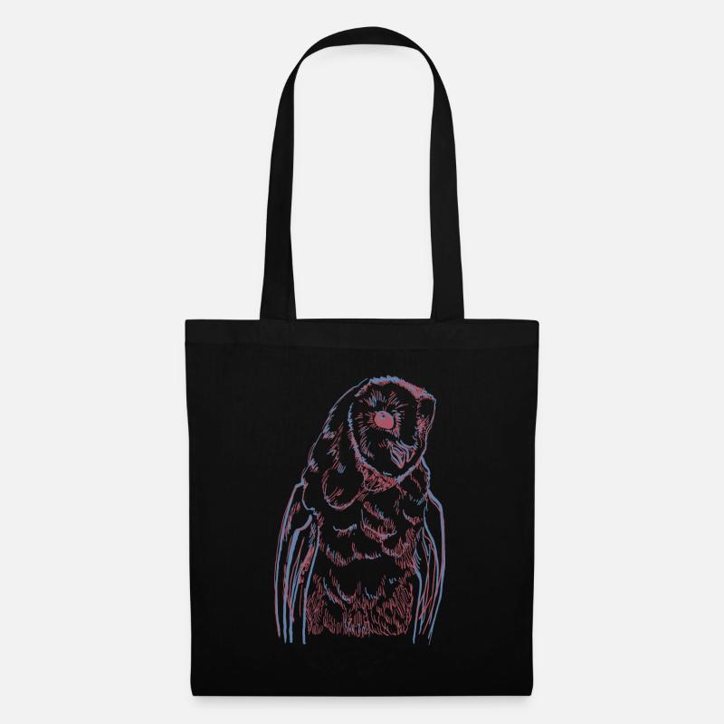 Barn owl - Tote Bag - black