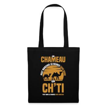 Chti ch'ti humour apéro alcool ville - Sac en tissu - noir - Devant