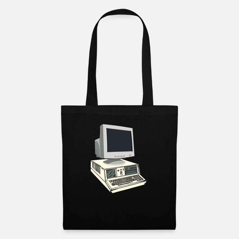 Old computer - Tote Bag - black