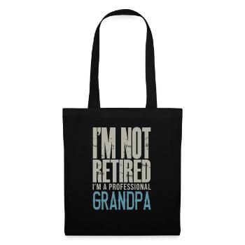grandpa Retirement grandpa Gift - Stoffbeutel - Schwarz - Vorne