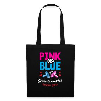 L’arrière-grand-père rose ou bleu vous aime le genre - Sac en tissu - noir - Devant