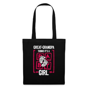 L’arrière-grand-père pense que c’est une fille qui révèle le genre - Sac en tissu - noir - Devant