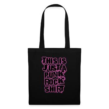 This Is Just A Punk Rock Design Musik Rock - Stoffbeutel - Schwarz - Vorne