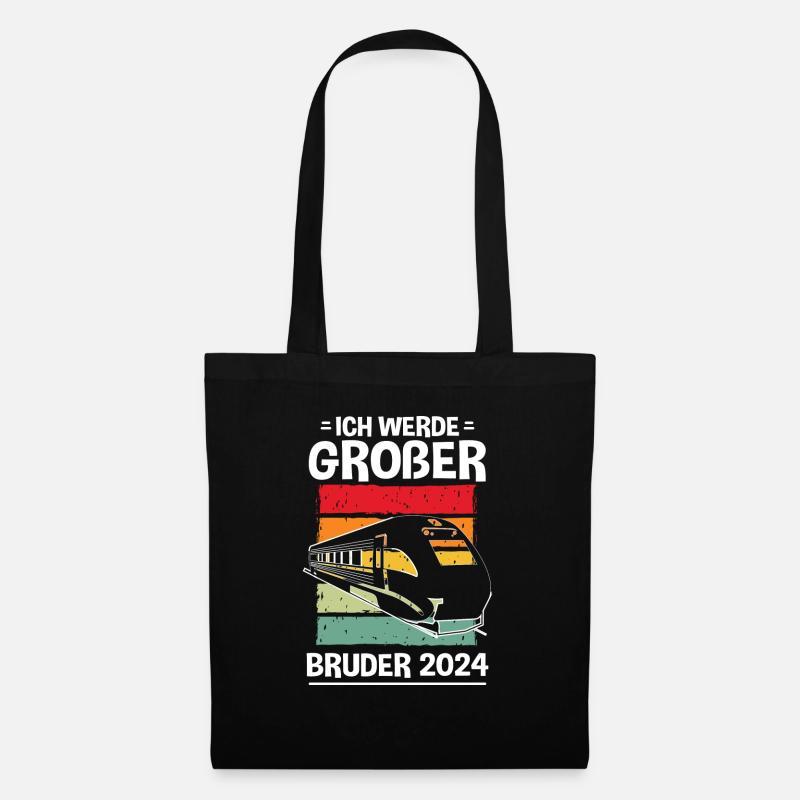 Ich Werde Großer Bruder 2024 - Stoffbeutel - Schwarz