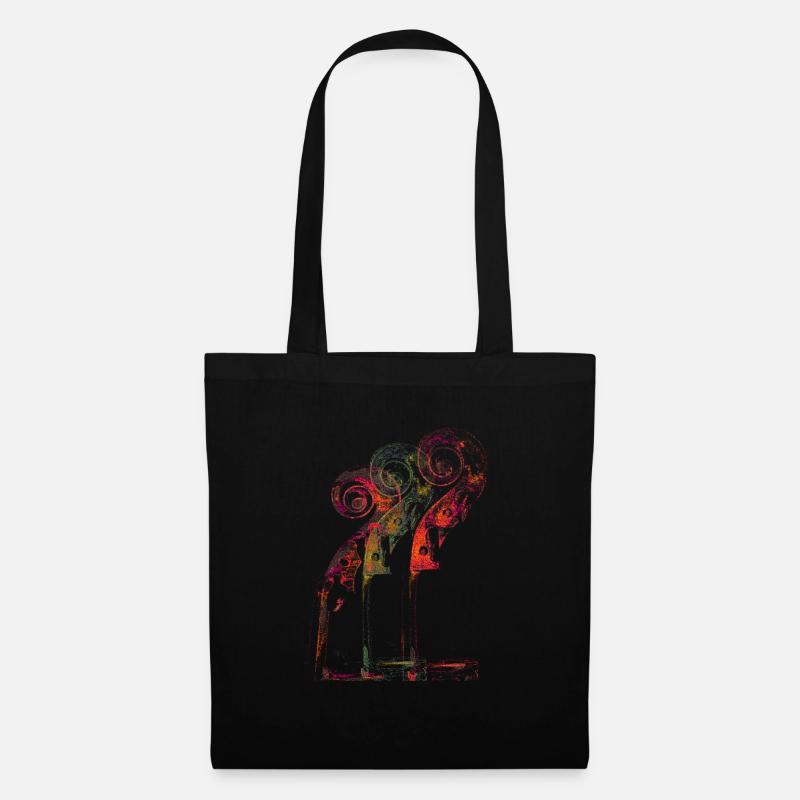 Rouleau de violoncelle - Sac en tissu - noir