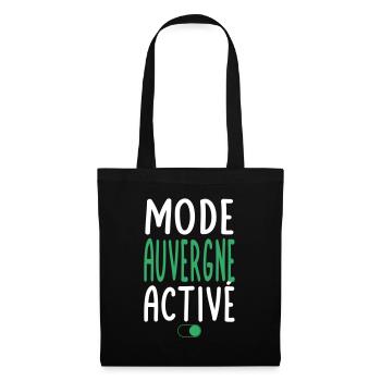 Mode Auvergne Activé - Idée Cadeau - Sac en tissu - noir - Devant