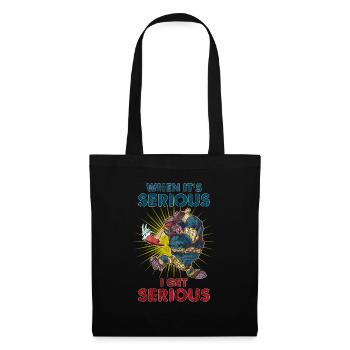 Pompier Vintage pompier chemise pompier cadeau - Sac en tissu - noir - Devant