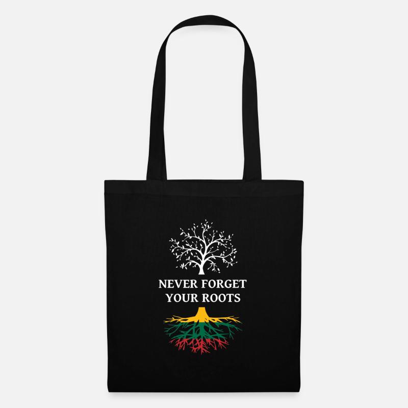 Lithuania Lithuanian roots - Tote Bag - black