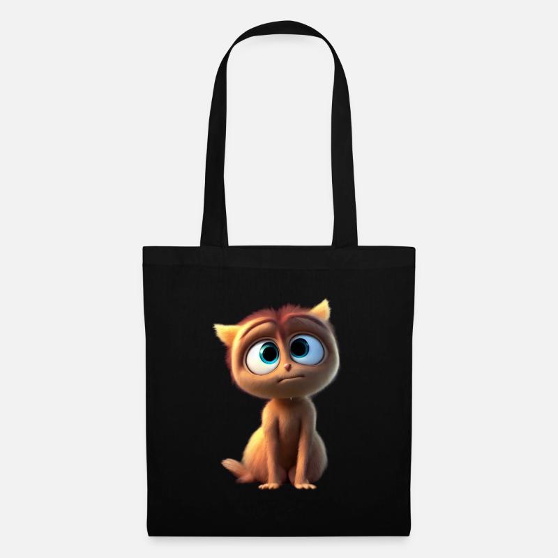 Bella die Hauskatze - Stoffbeutel - Schwarz
