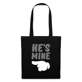 He's Mine (Comic Hand) Part 1 - Stoffbeutel - Schwarz - Vorne