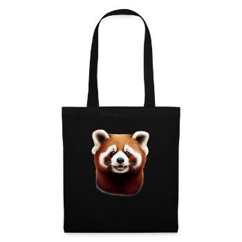 Roter Panda - Stoffbeutel - Schwarz - Vorne