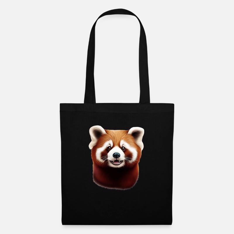 Roter Panda - Stoffbeutel - Schwarz