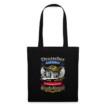 Stolzer Mecklenburger – Heimatliebe und Tradition - Stoffbeutel - Schwarz - Vorne