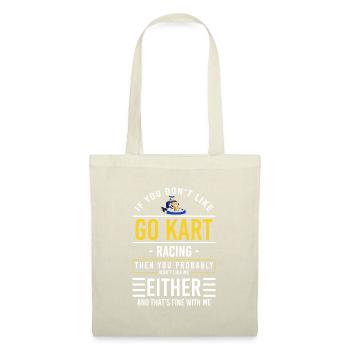 Course de karting - Sac en tissu - nature - Devant