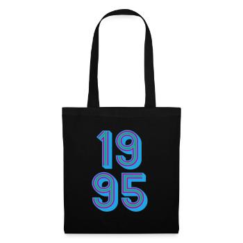 1995 Year of birth | Colors changeable - Tote Bag - black - Front