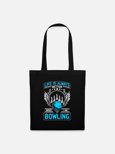 Bowlingkugel Bowling Team - Stoffbeutel - Schwarz
