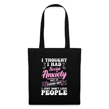 Shyly secretive - Tote Bag - black - Front