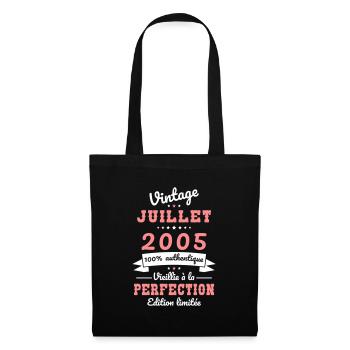 20 Years Anniversary - Vintage - July 2005 - Tote Bag - black - Front