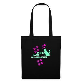Nothing works without a cat 01 - Tote Bag - black - Front