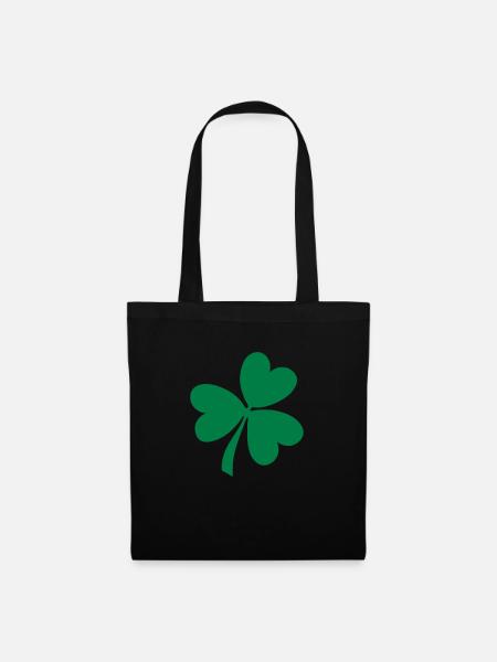 shamrock - Stoffbeutel - Schwarz