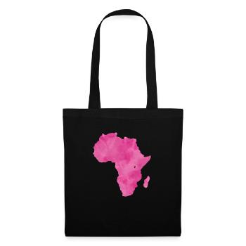 Afrique rose - Sac en tissu - noir - Devant