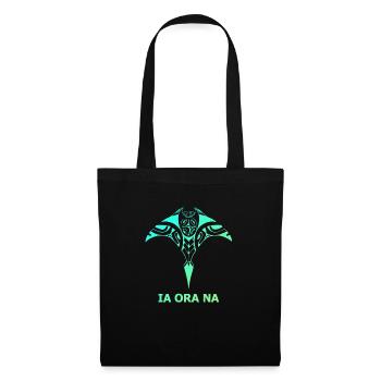 Raie Tahitienne - Sac en tissu - noir - Devant