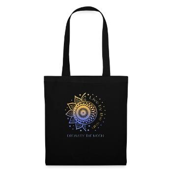 Live By The Sun Dream By The Moon Sonne Mond Boho - Tote Bag - black - Front