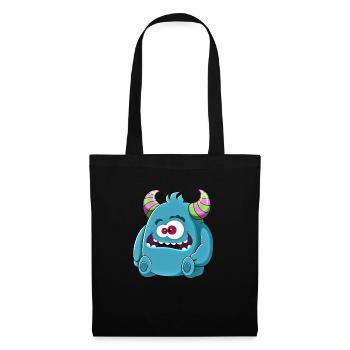 Little cute funny monster No.6 - Tote Bag - black - Front