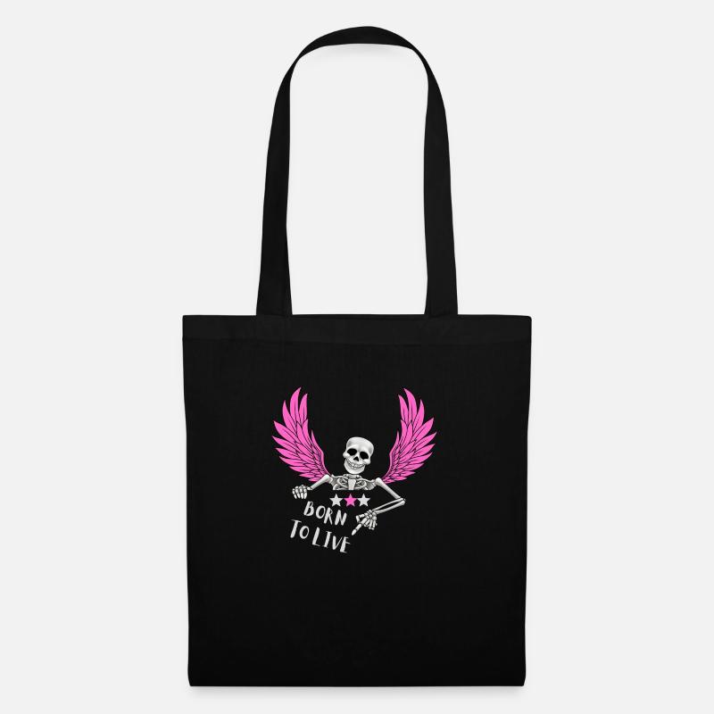 BORN TO LIVE - Stoffbeutel - Schwarz