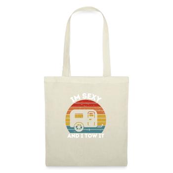 Chez Sexy And I Tow It Caravan Camping Trailer Camp - Sac en tissu - nature - Devant