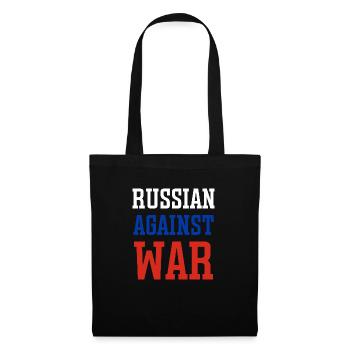 Russian against war - Tote Bag - black - Front