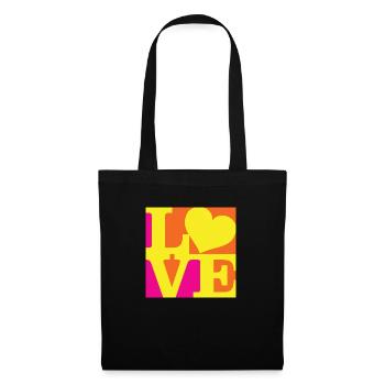 Love WordPlay art original 4 - Sac en tissu - noir - Devant