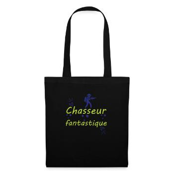 Tshirt homme Chasseur fantastique - Sac en tissu - noir - Devant
