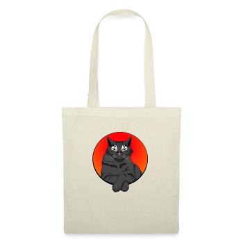 Pattes de chat croisées - Sac en tissu - nature - Devant