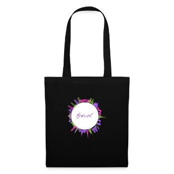 Monuments de voyage - Sac en tissu - noir - Devant