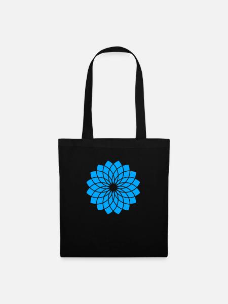Blue Lotus - Stoffbeutel - Schwarz