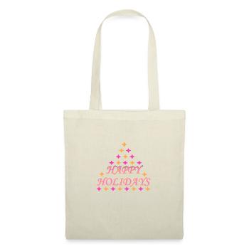 Happy Holidays - Sac en tissu - nature - Devant