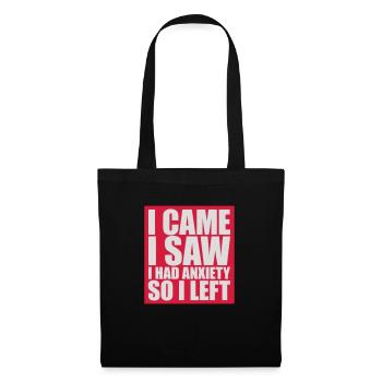 I had anxiety saying - Tote Bag - black - Front