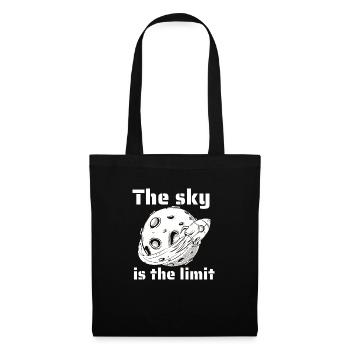 The Sky Is The Limit Retro Outer Space Designs - Stoffbeutel - Schwarz - Vorne