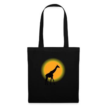Safari Zoo Animaux Faune - Sac en tissu - noir - Devant