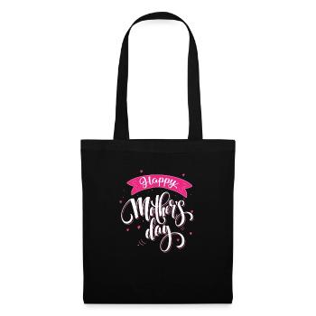 Bonne fête des mères sombre BG - Sac en tissu - noir - Devant