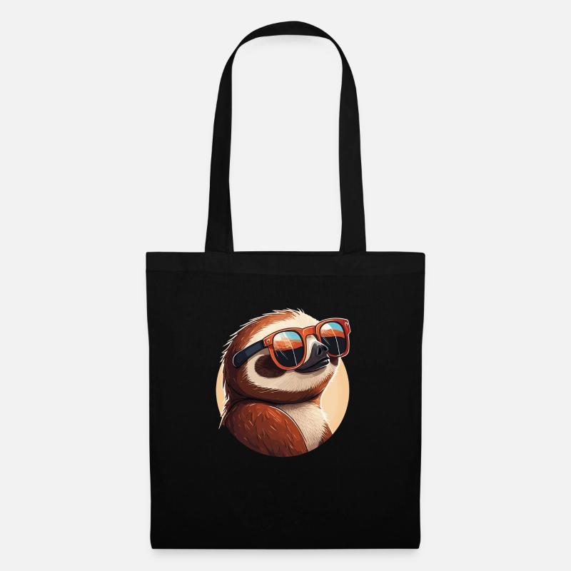 Paresseux - Mode vacances - Sac en tissu - noir