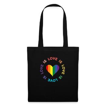 L’amour est l’amour - Sac en tissu - noir - Devant