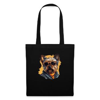 Urban Tinker: Streetwise Yorkshire Terrier Vibes - Tote Bag - black - Front