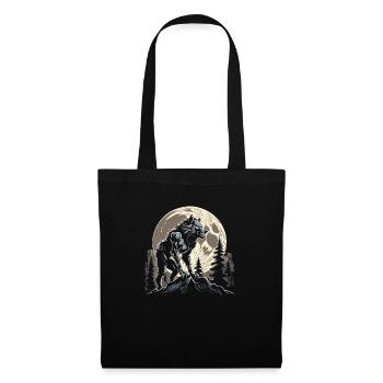 Loup-garou - Sac en tissu - noir - Devant
