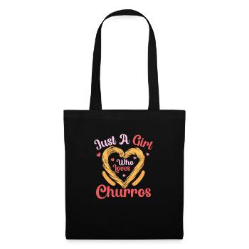 Juste une fille qui aime les churros dessert latin p - Sac en tissu - noir - Devant
