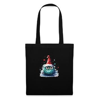 Merry Christmas - Stoffbeutel - Schwarz - Vorne